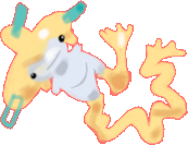 a very inaccurate drawing of jirachi from pokemon art academy